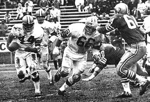 Hall of Fame Guard Gene Hickerson leads Leroy Kelly on the famed Browns sweep play Hall of Fame Guard Gene Hickerson leads Leroy Kelly on the famed Browns sweep play